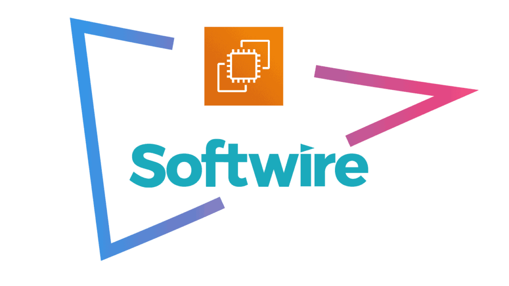 AWS Graviton logo alongside a Softwire visual